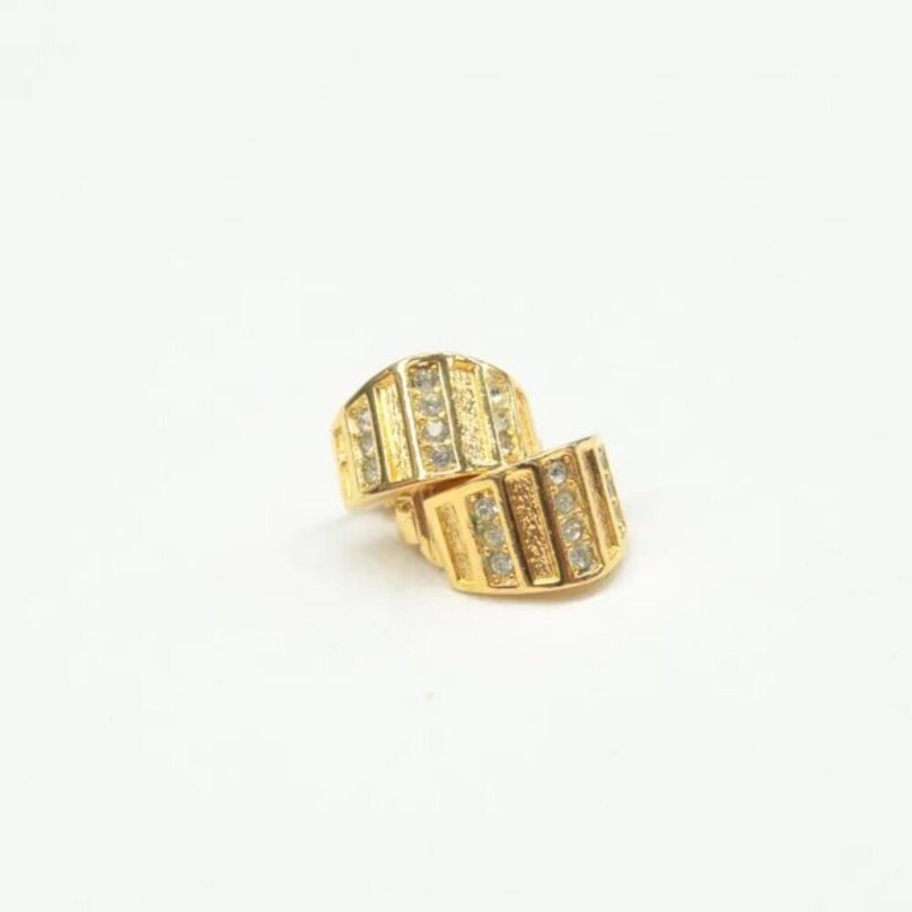 100% Authentic DIOR Gold Metal Clip-On Earrings 323-092924 - Picture 8 of 9